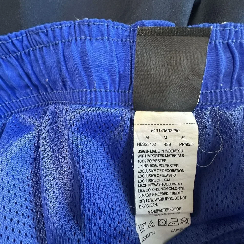 Nike Board Shorts Men's Large Swim Trunks Navy Blue Embroidery Mesh Y2K 00s